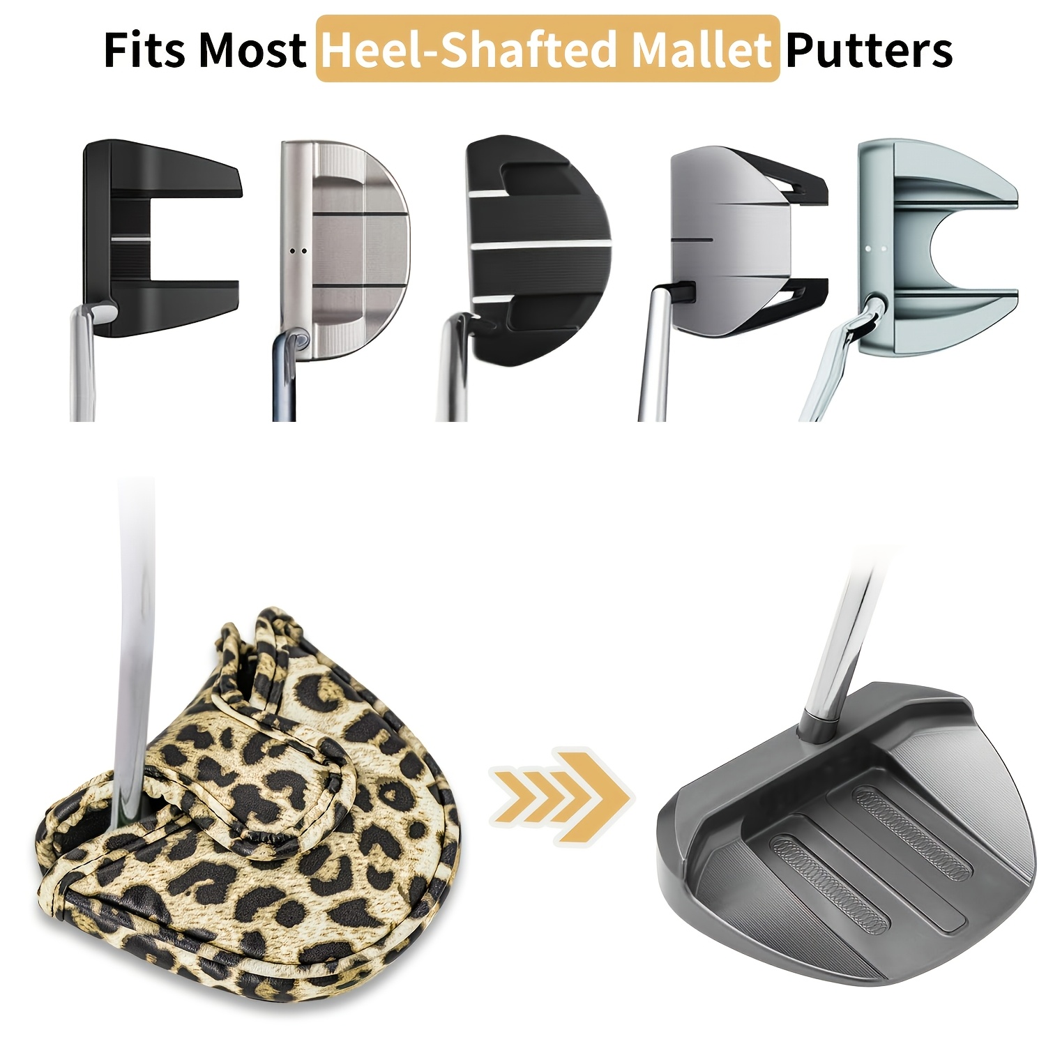1 adet Leopar Desenli Golf Put - Golf Putter incelemesi ve fiyatı