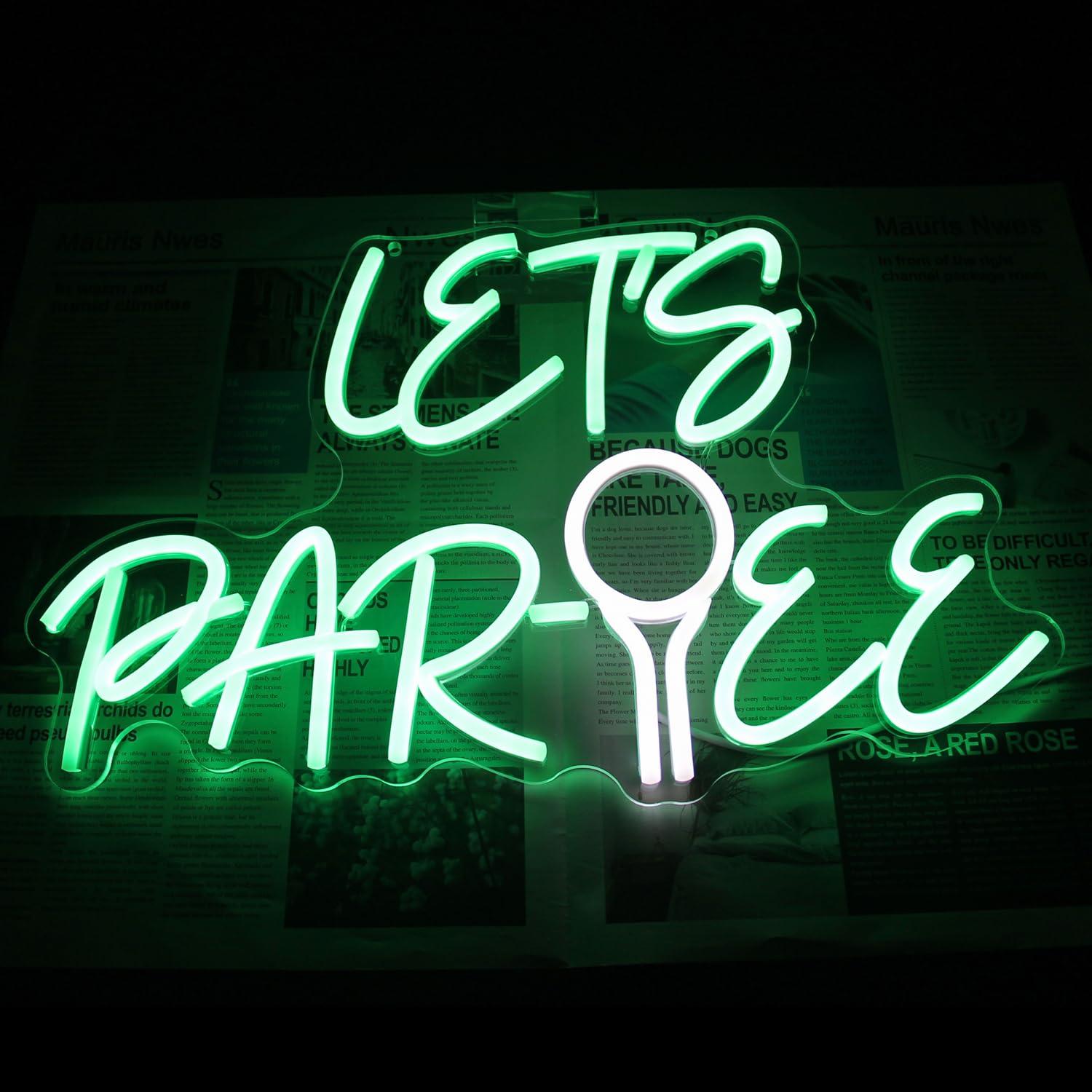Let's Par Tee Neon Tabelası Go - Golf Tees incelemesi ve fiyatı